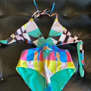 Mara Hoffman cut out one piece